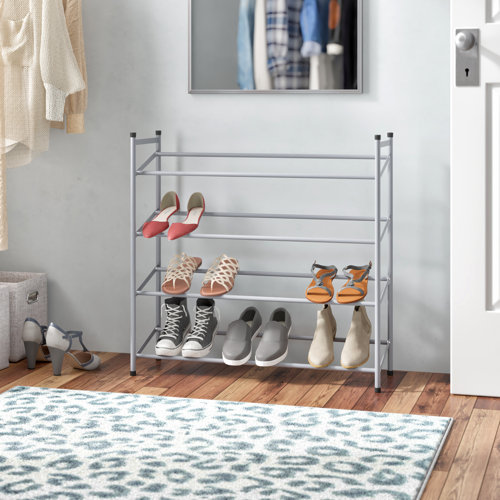 Wayfair Basics Stapelbares Schuhregal für 16 Paar Schuhe & Bewertungen